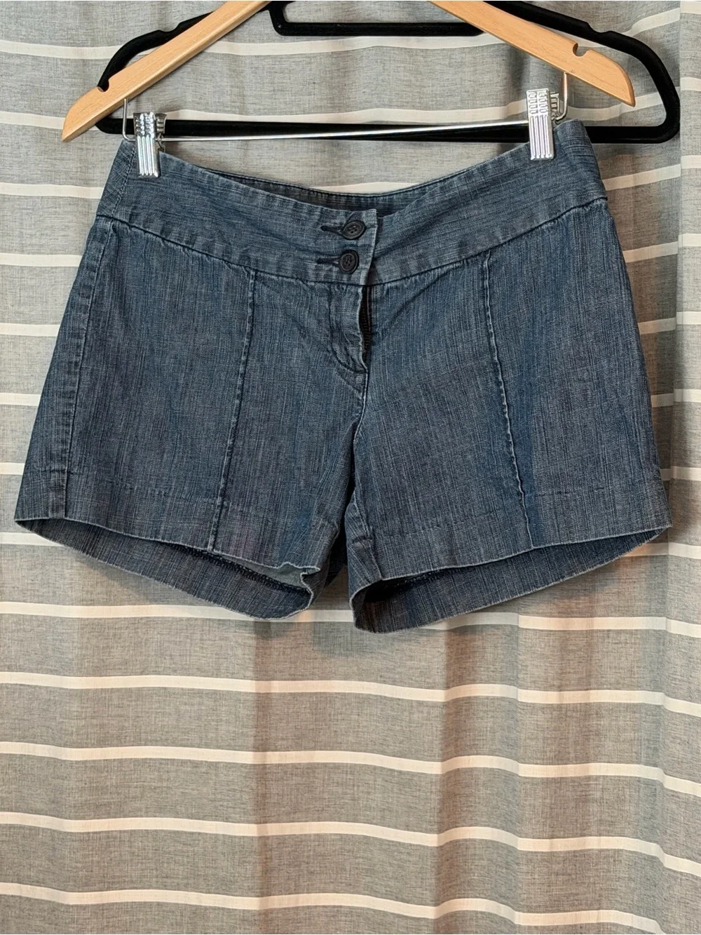 Michael Kors Dark Blue Denim-Look Women’s Shorts
